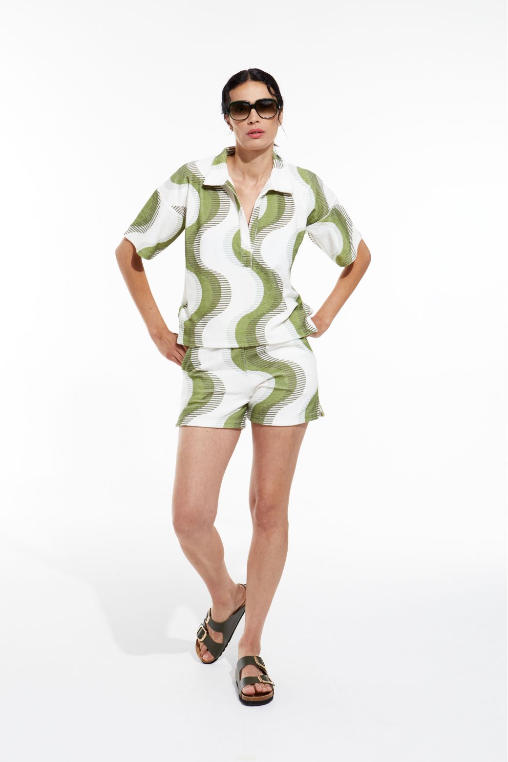 115 - Polo Eros Equinoxe Kaki Lot De 2