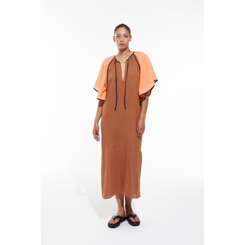 200 - Robe Beth Zephyr Pêche Lot De 2