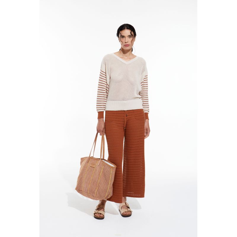 150 - Pull Lexie Petra Caramel Lot De 2