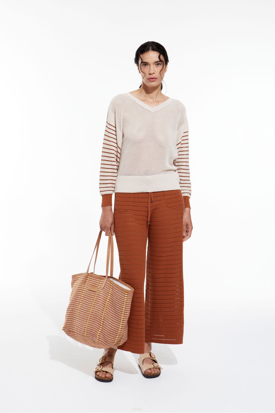 150 - Pull Lexie Petra Caramel Lot De 2