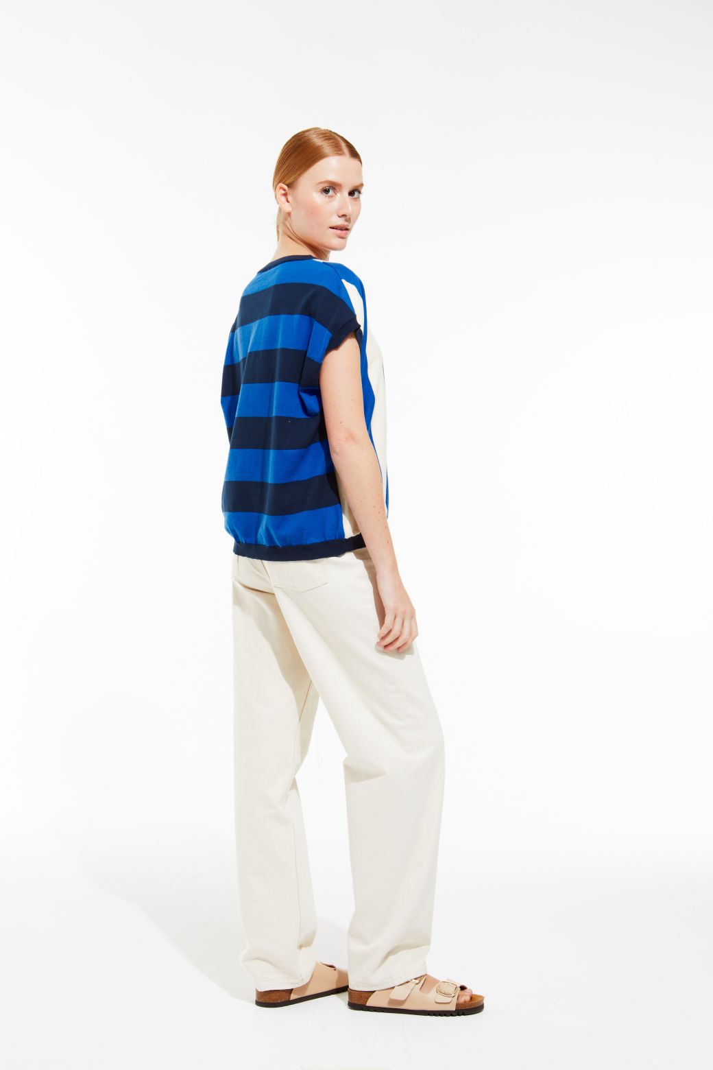 151 - Top Buren Marin Bleu Lot De 2