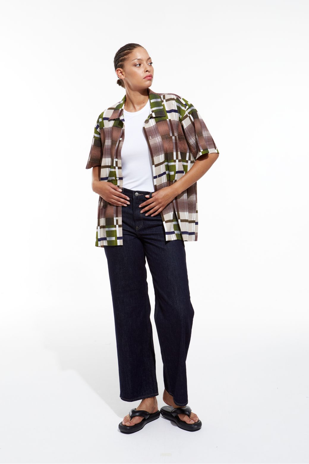 118 - Chemise M Delhi Orage Kaki Lot De 2