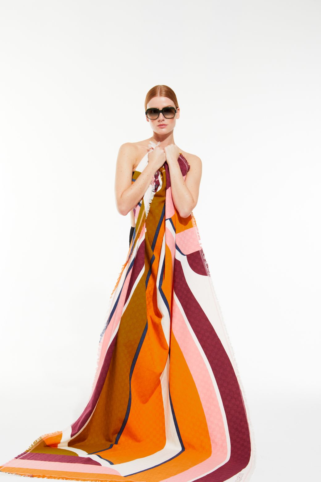 302 - Drap De Plage La Vague Rose Lot De 2