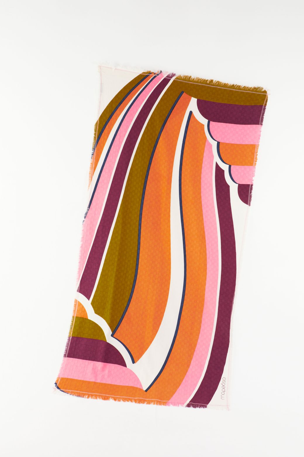 302 - Drap De Plage La Vague Rose Lot De 2