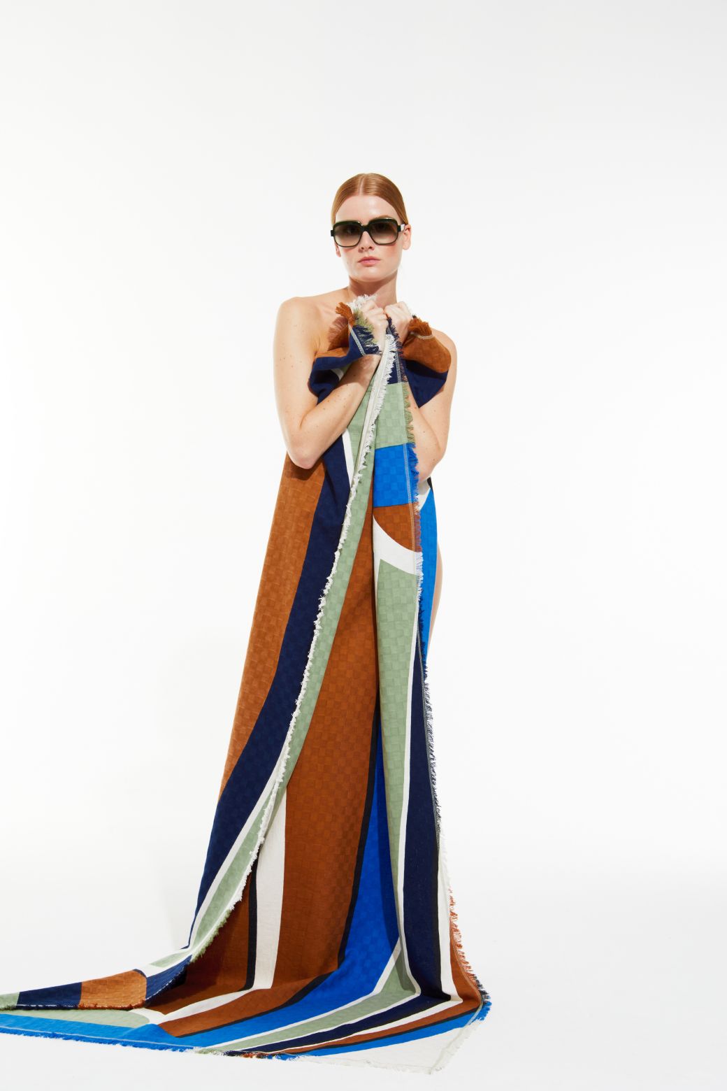 302 - Drap De Plage La Vague Bleu Lot De 2