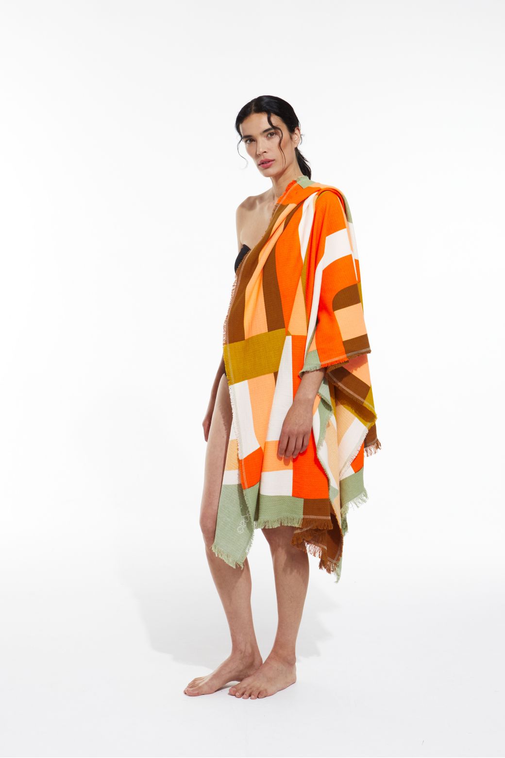 303 - Drap De Plage Supersonic Orange Lot De 2