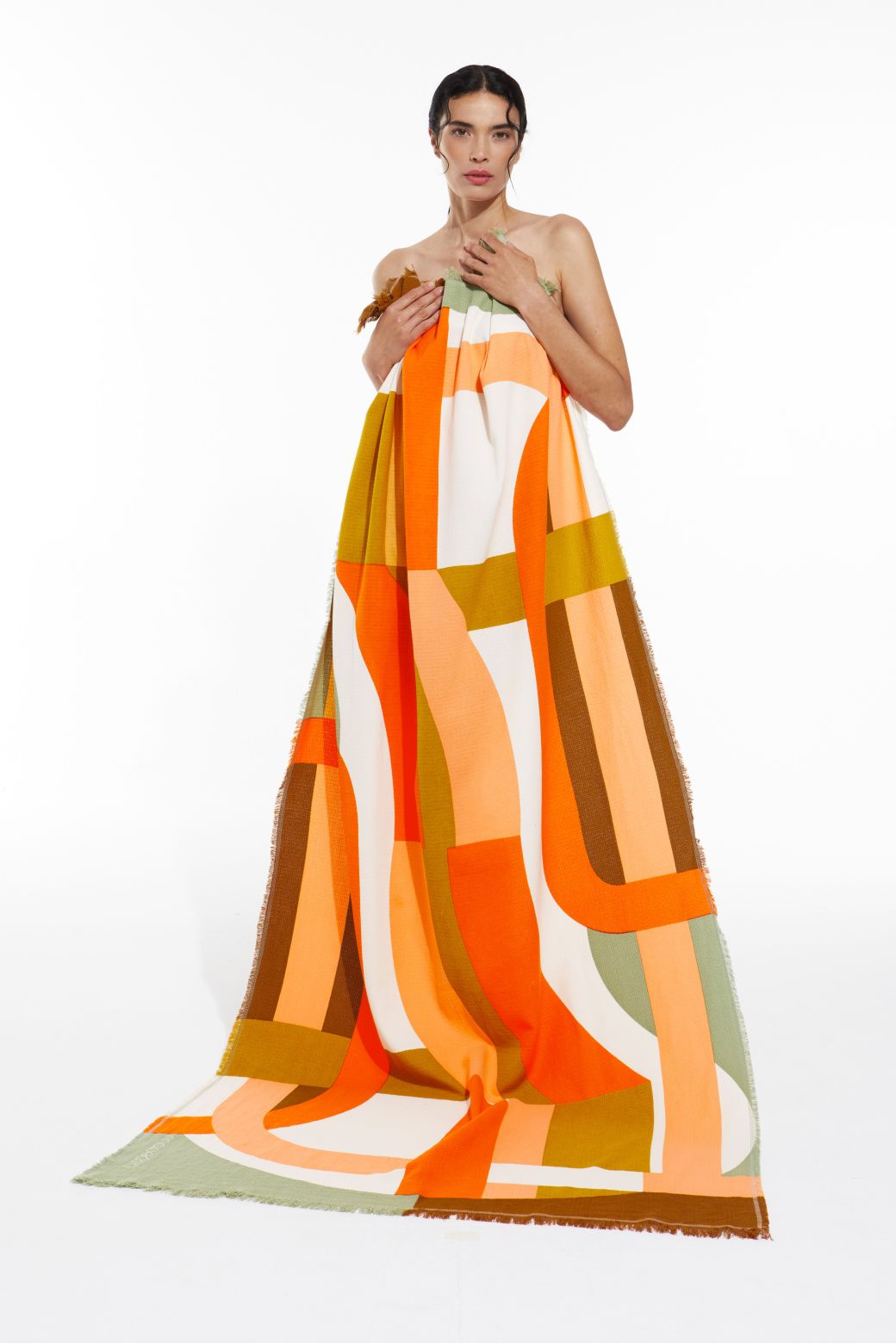 303 - Drap De Plage Supersonic Orange Lot De 2