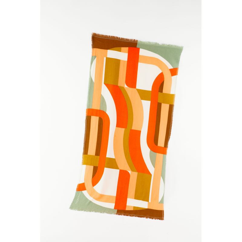 303 - Drap De Plage Supersonic Orange Lot De 2