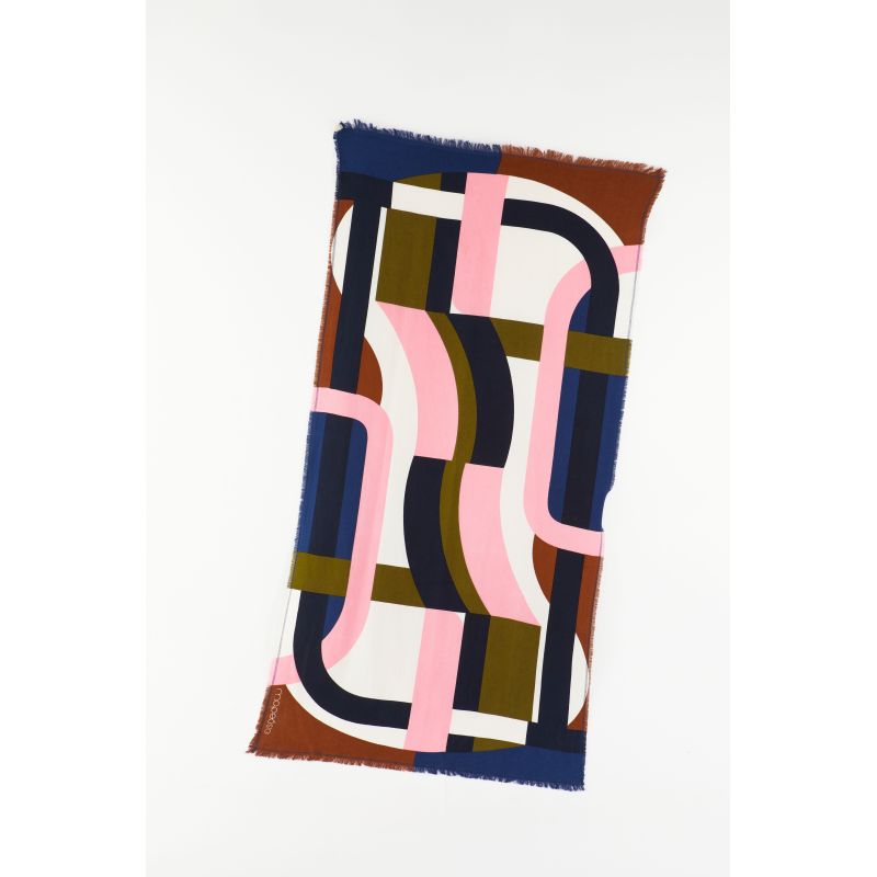 303 - Drap De Plage Supersonic Kaki Rose Lot De 2