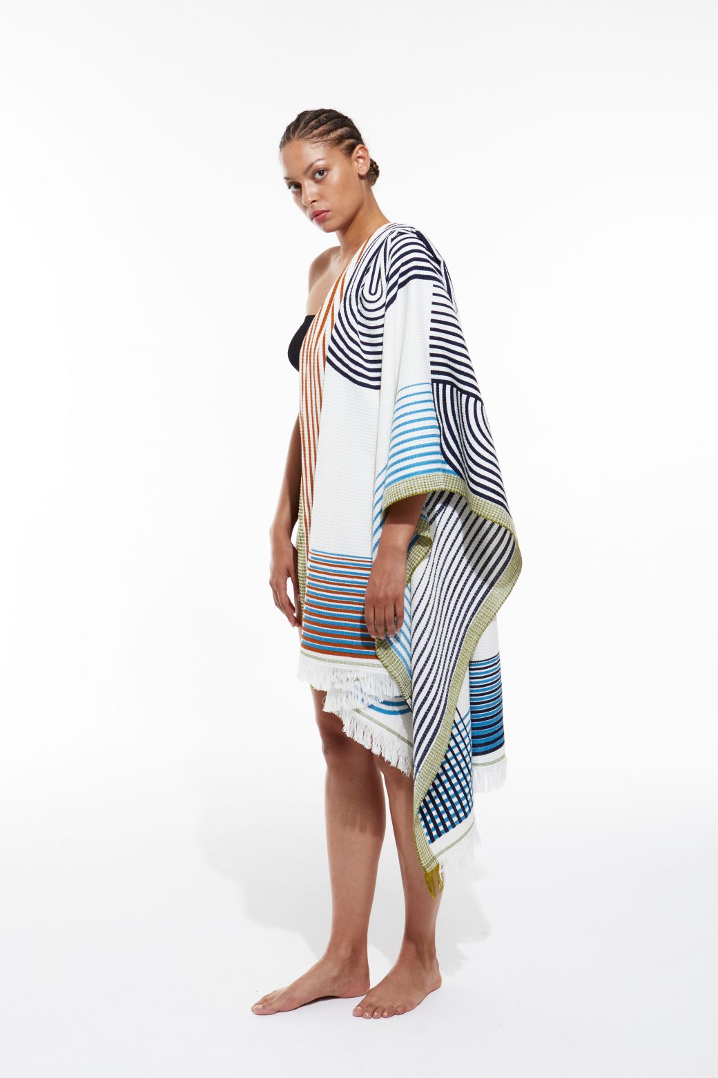 304 - Drap De Plage Dylan Bleu Lot De 2