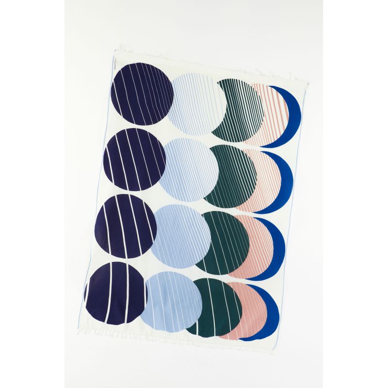 305 - Drap De Plage Cinetique Lilas Lot De 2