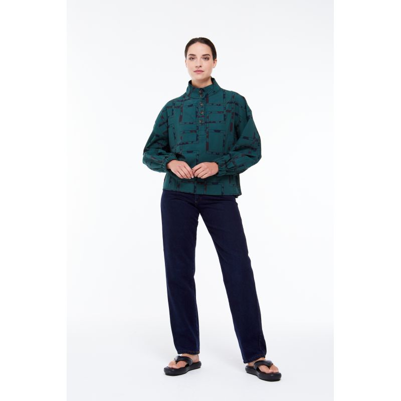 207 - TOP VALENCIA DEMI-LUNE VERT DE GRIS LOT DE 2