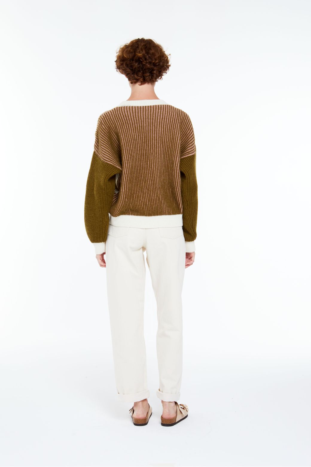 100 - KHAKI MATILDA MODULE SWEATER PACK OF 2