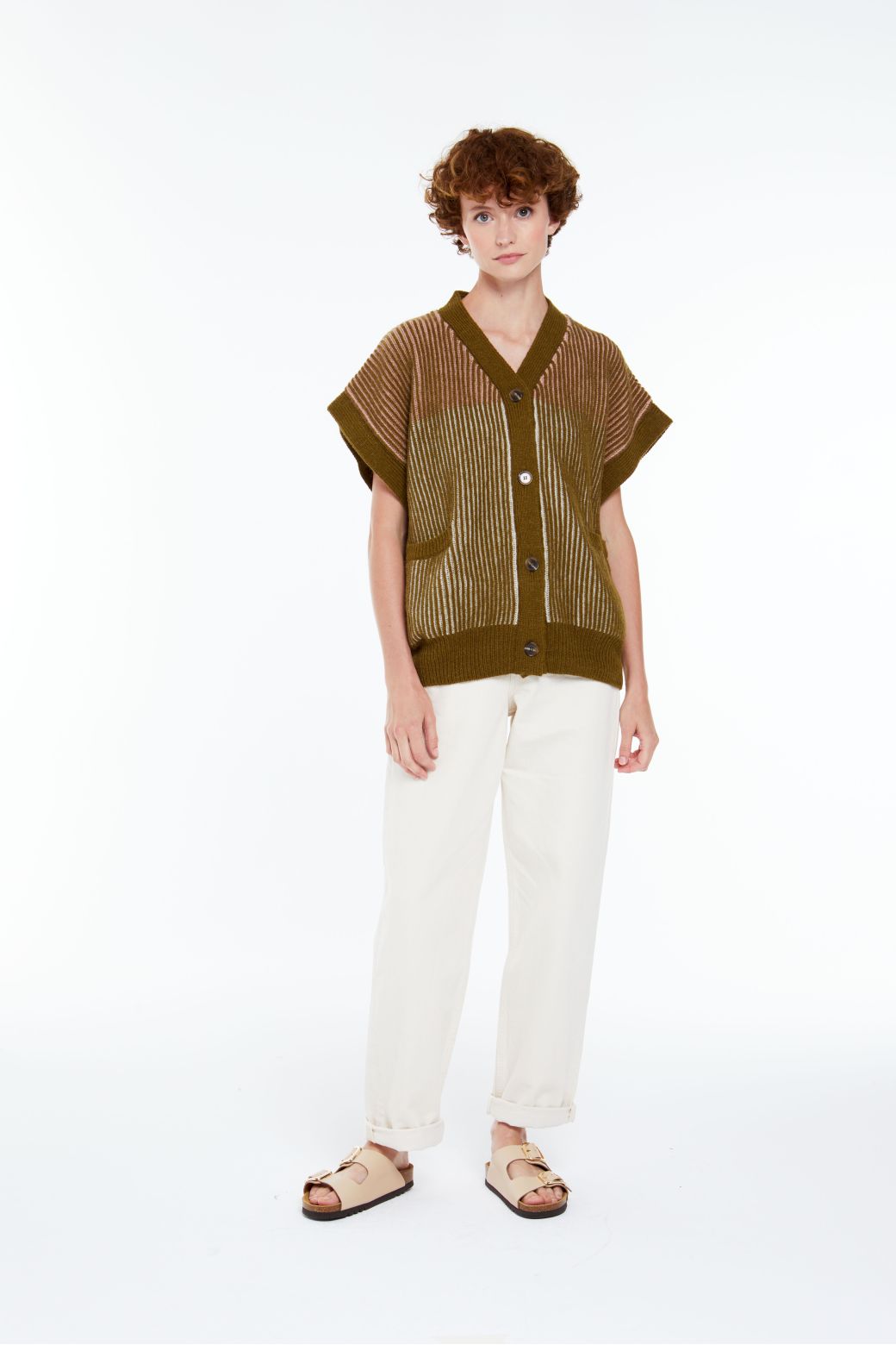 100 - GILET MONA MODULE KAKI LOT DE 2