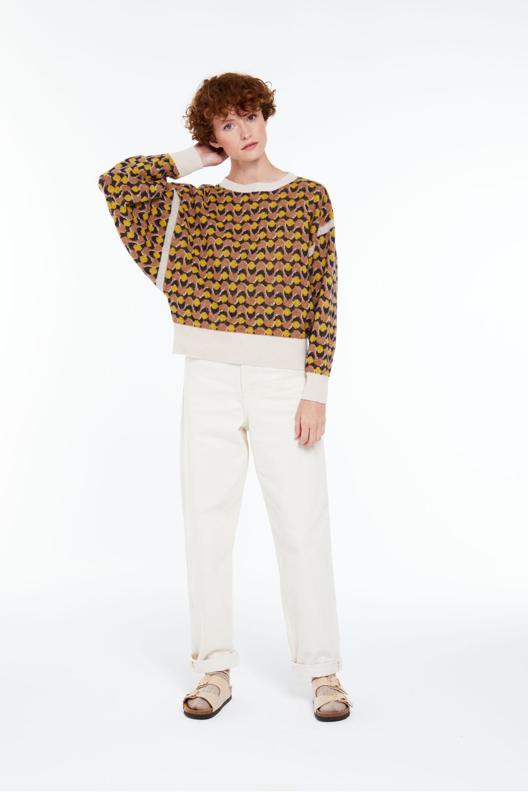 103 - PULL AXEL ONDE FAUVE LOT DE 2