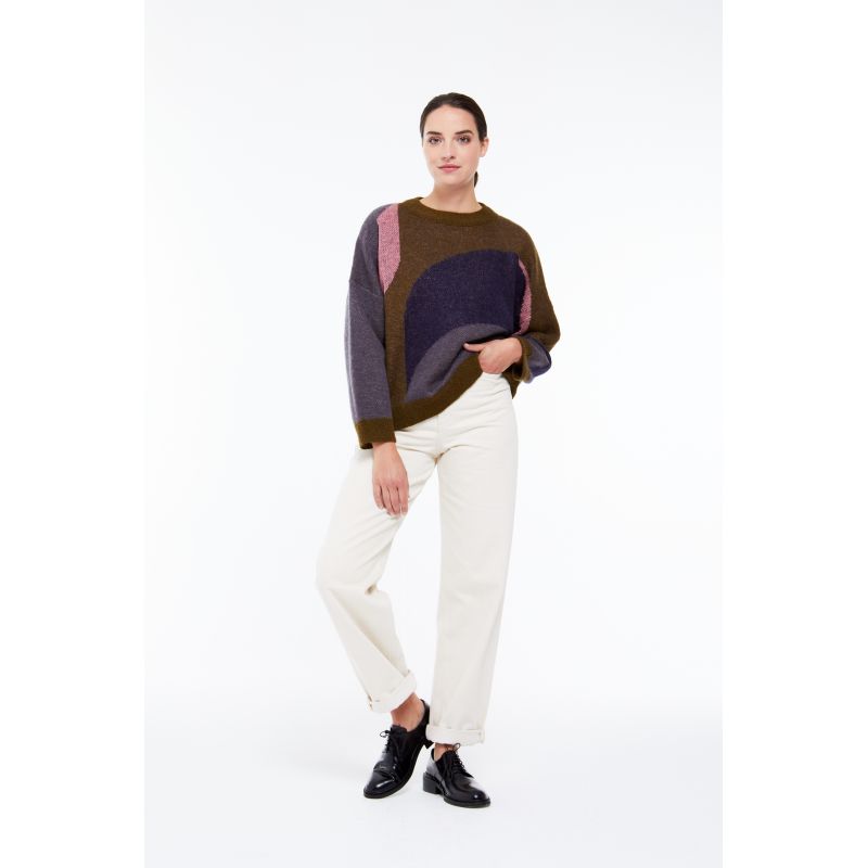 104 - PULL NINA NYMPHE KAKI LOT DE 2