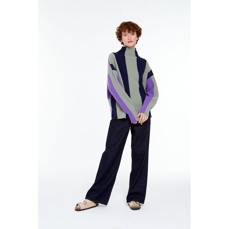 105 - PULL SACHA ABBEY SAUGE LOT DE 2