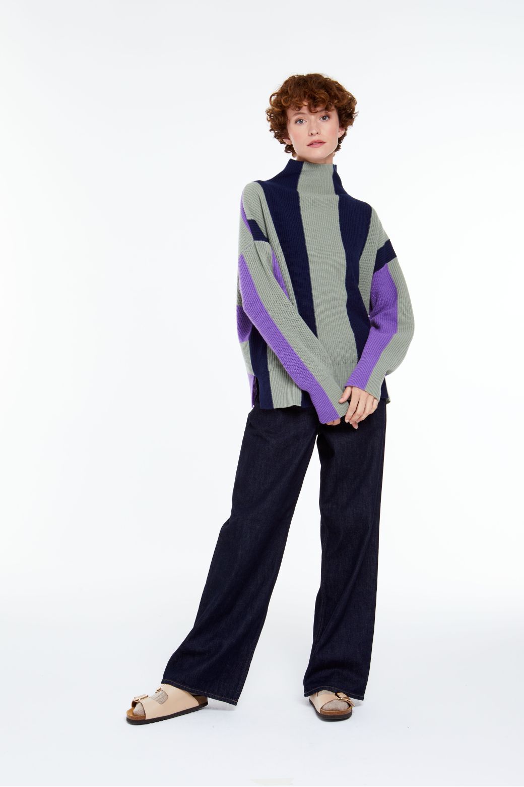 105 - PULL SACHA ABBEY SAUGE LOT DE 2