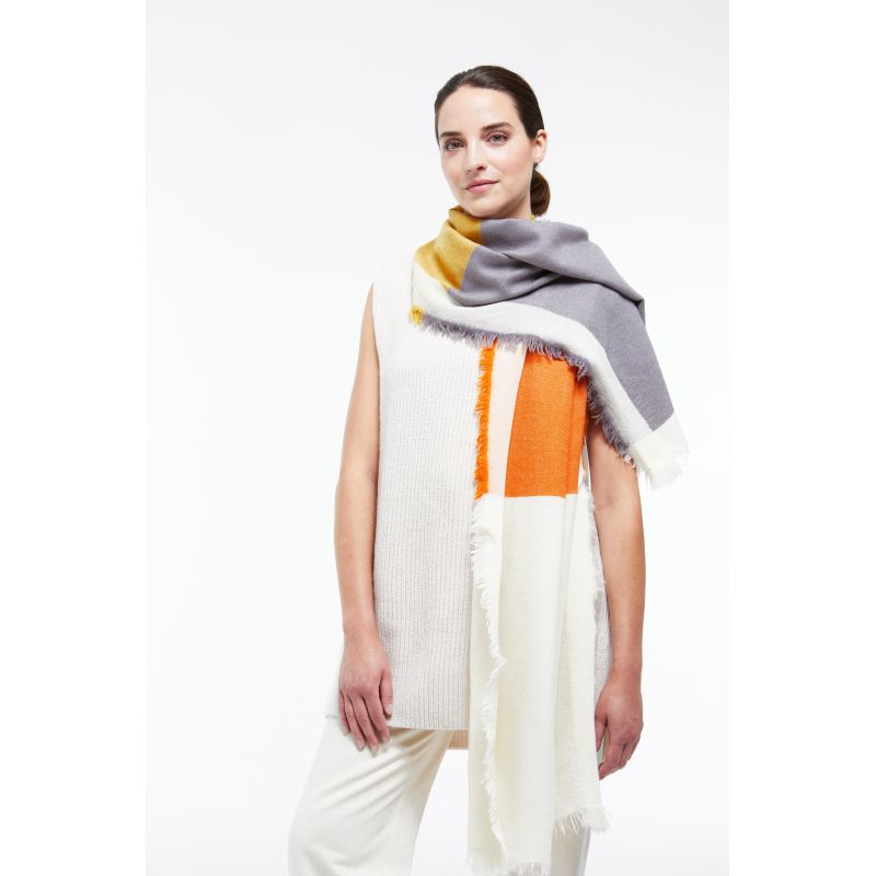 A - FOULARD SUZON ORANGE PARME LOT DE 2