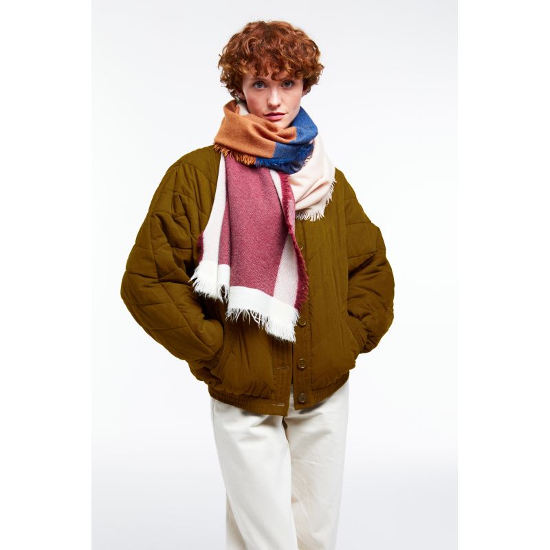 A - FOULARD SUZON BORDEAUX BLEU LOT DE 2