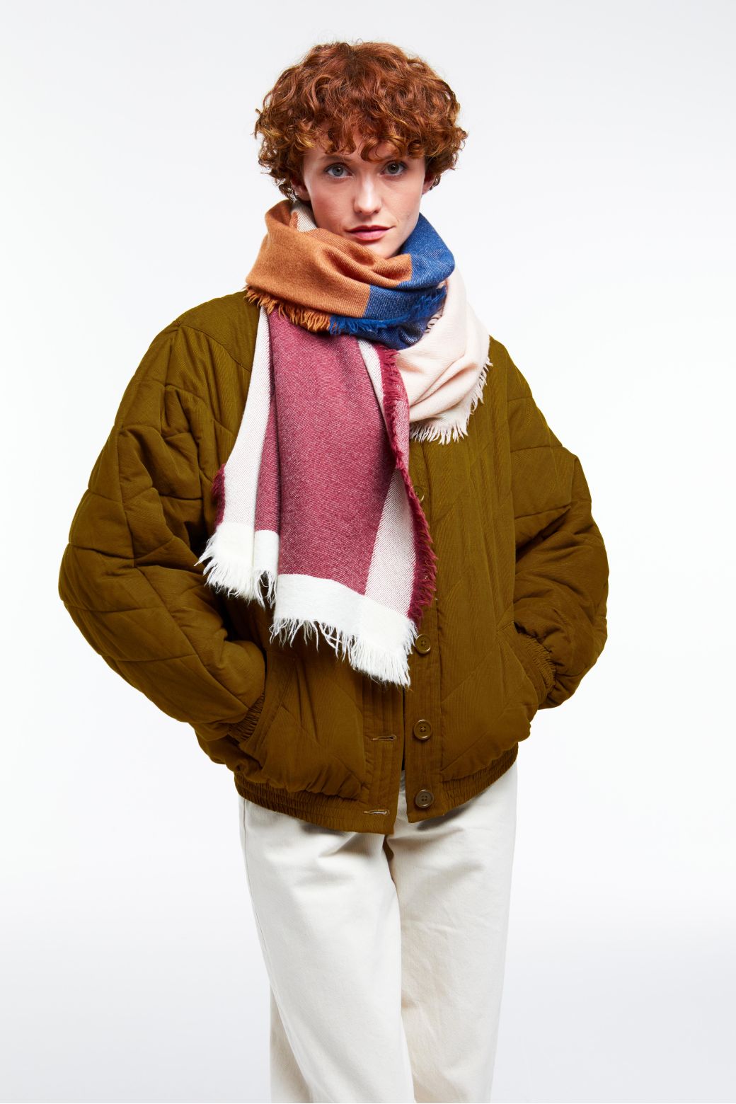 A - FOULARD SUZON BORDEAUX BLEU LOT DE 2