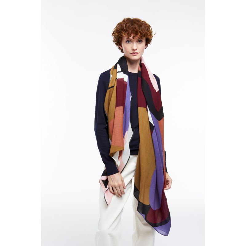 B - FOULARD ENVOLÉE KAKI LOT DE 2