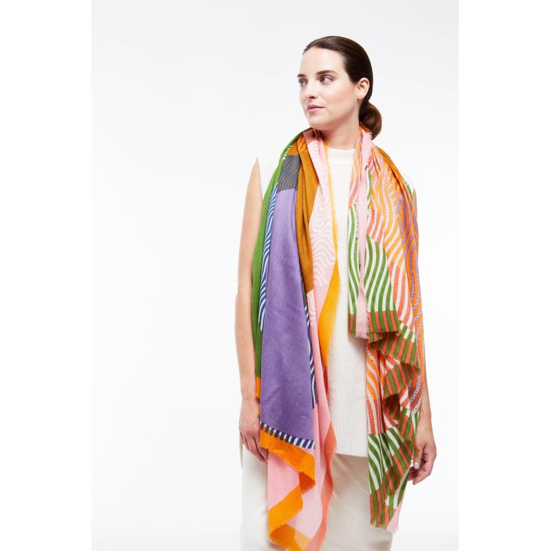 H - FOULARD ÉVANESCENT MULTICO LOT DE 2