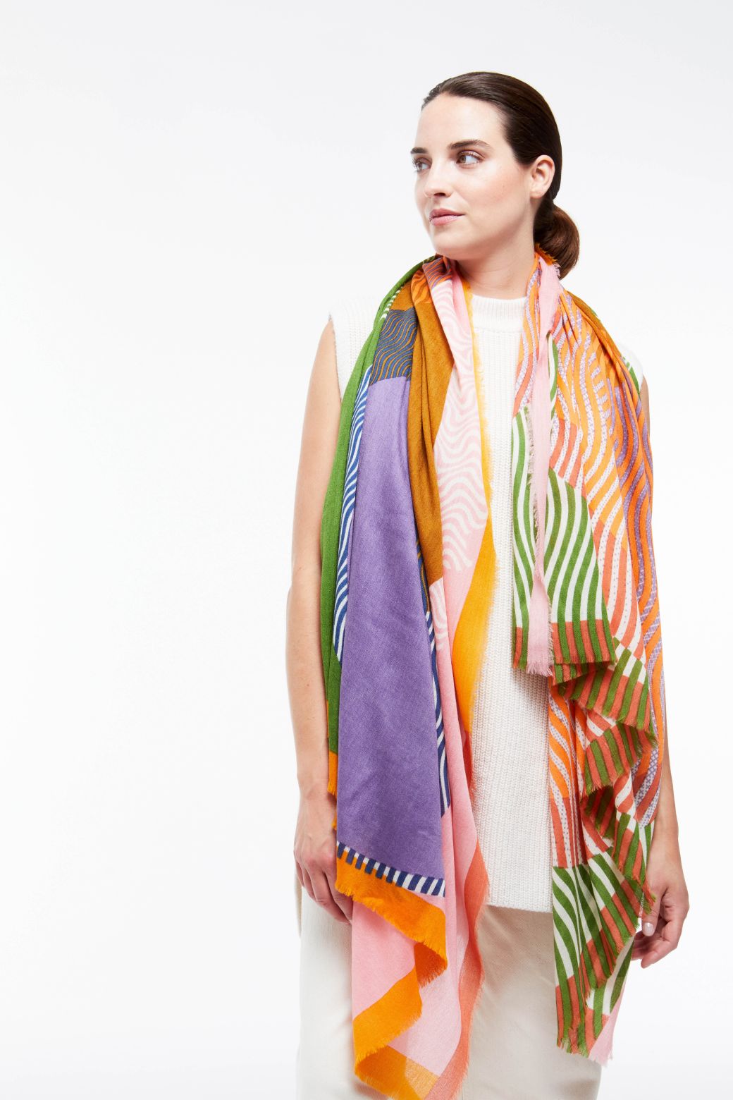 H - FOULARD ÉVANESCENT MULTICO LOT DE 2