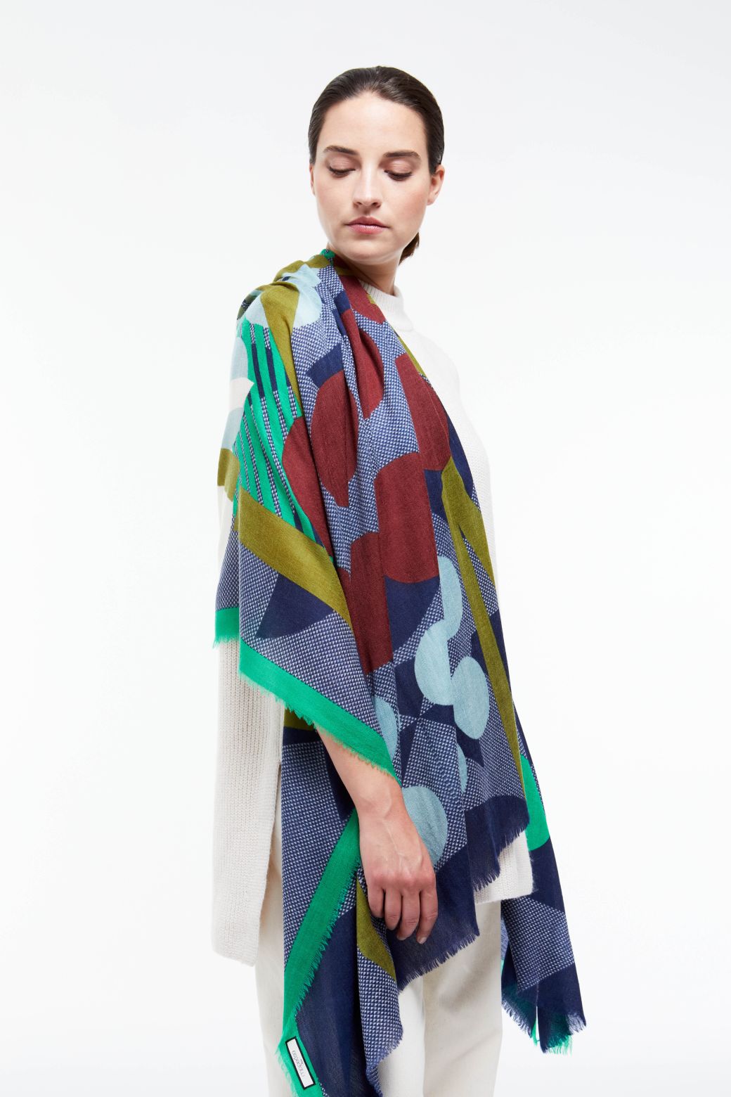 K - FOULARD SCARABÉE MARINE LOT DE 2