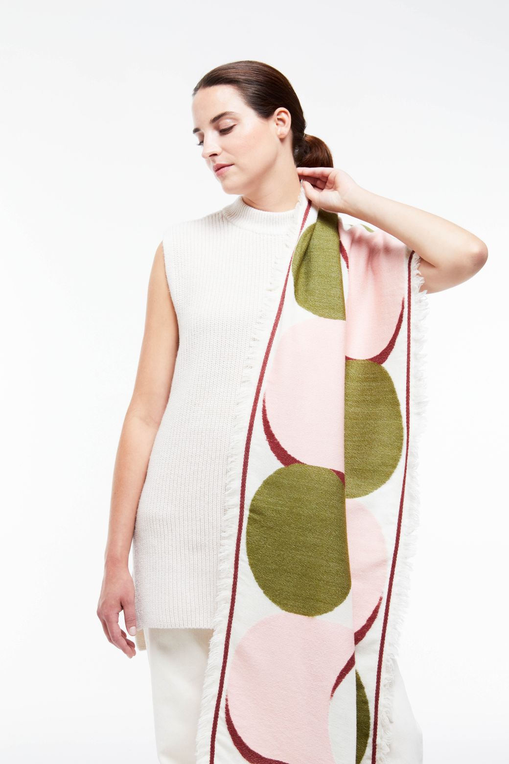 Q - FOULARD NYMPHE ROSE LOT DE 2