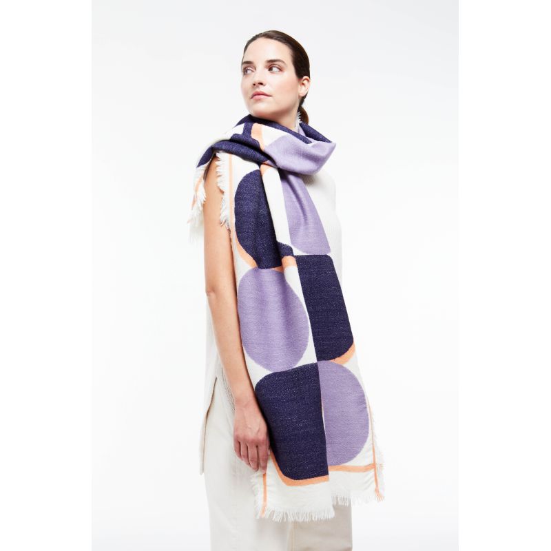 Q - FOULARD NYMPHE MARINE LOT DE 2