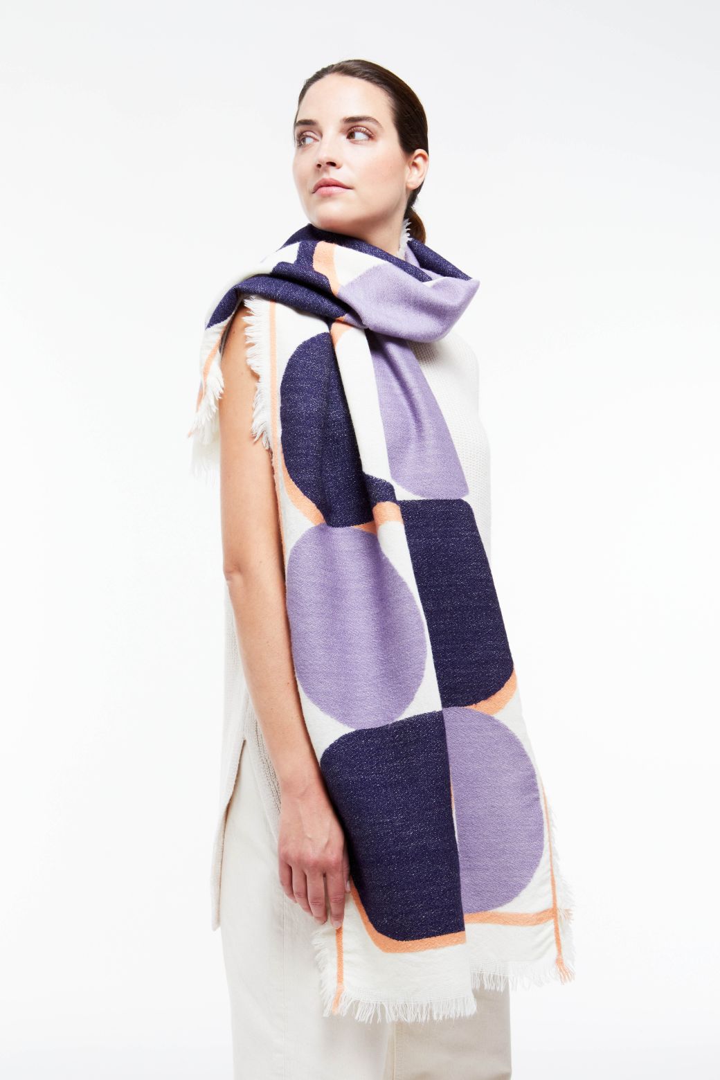 Q - FOULARD NYMPHE MARINE LOT DE 2