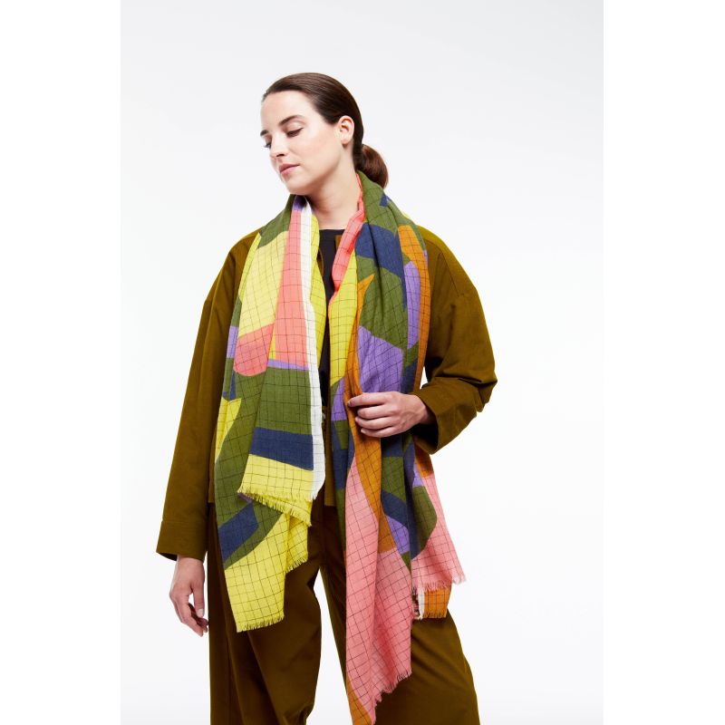 R - FOULARD CHANCE FAUVE LOT DE 2