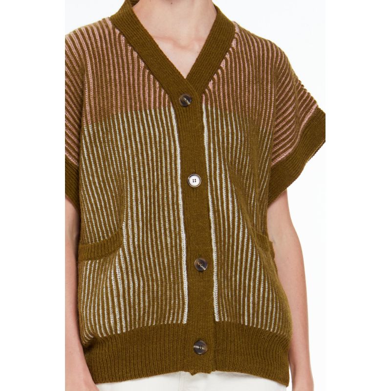 100 - GILET MONA MODULE KAKI LOT DE 2