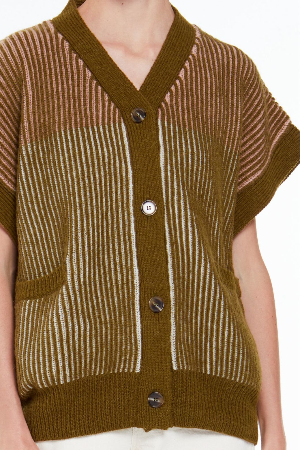 100 - GILET MONA MODULE KAKI LOT DE 2