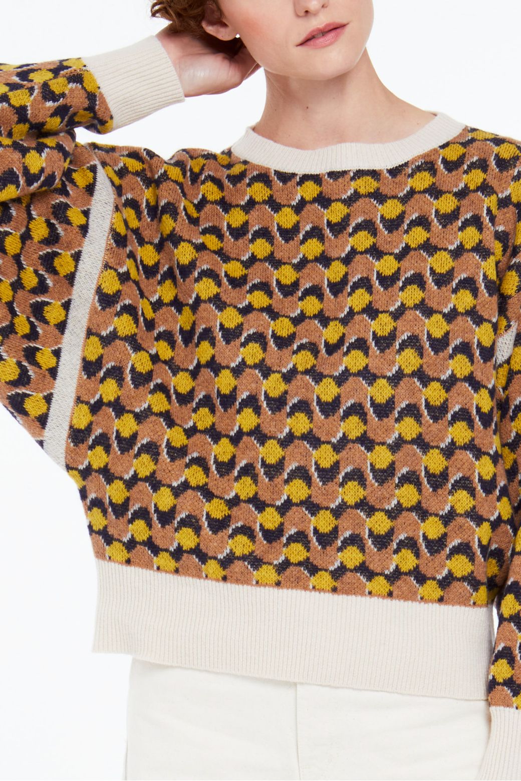 103 - PULL AXEL ONDE FAUVE LOT DE 2