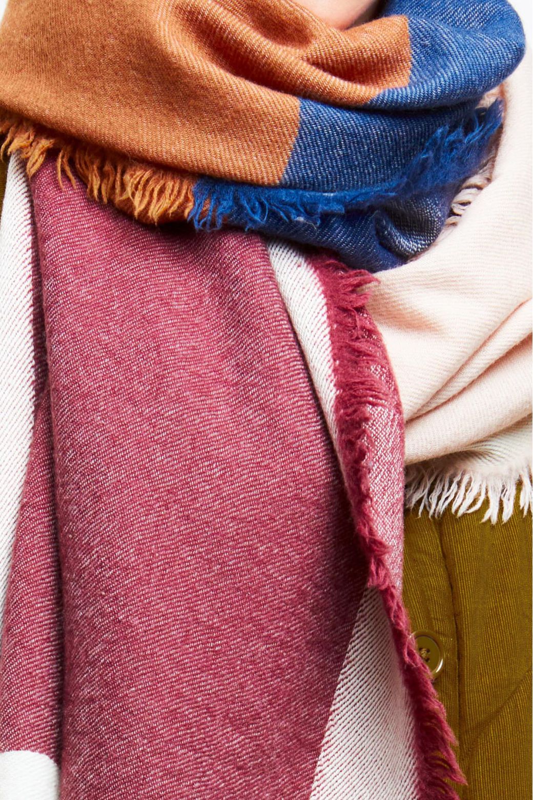 A - FOULARD SUZON BORDEAUX BLEU LOT DE 2