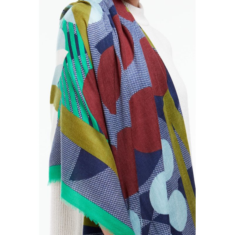 K - FOULARD SCARABÉE MARINE LOT DE 2