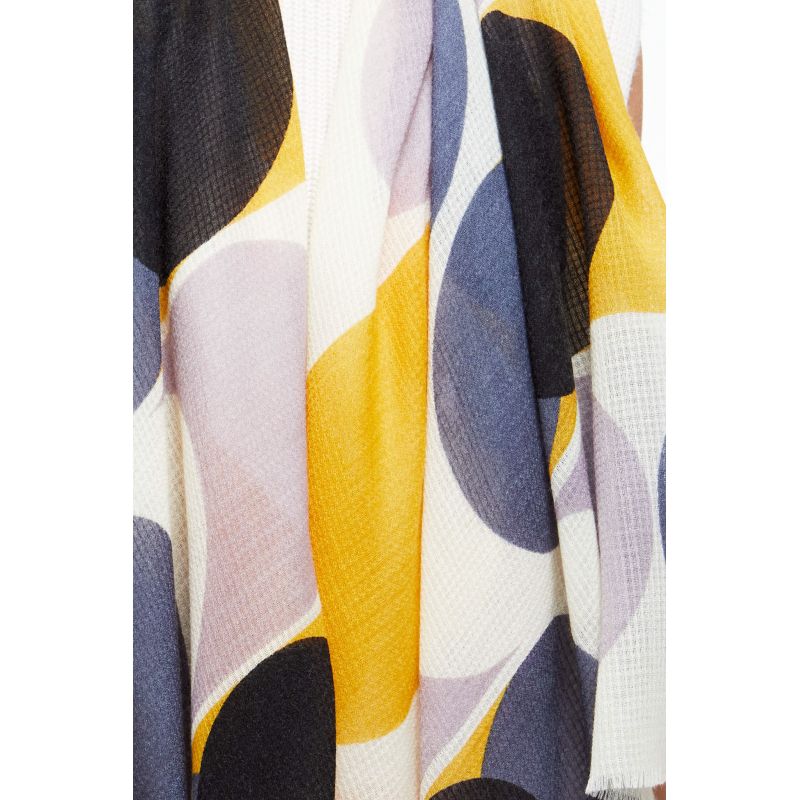 L - FOULARD ONDULATION FAUVE LOT DE 2