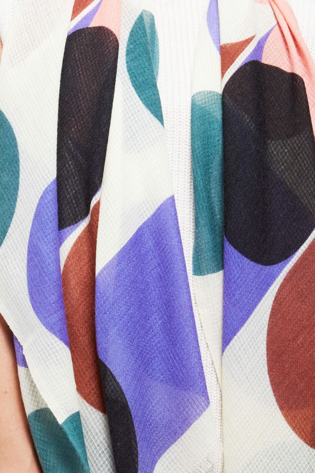 L - FOULARD ONDULATION VIOLET LOT DE 2