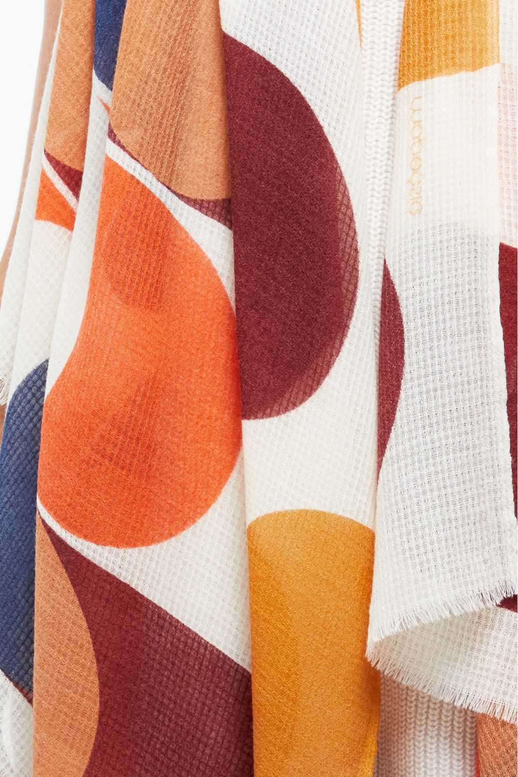 L - FOULARD ONDULATION BORDEAUX LOT DE 2