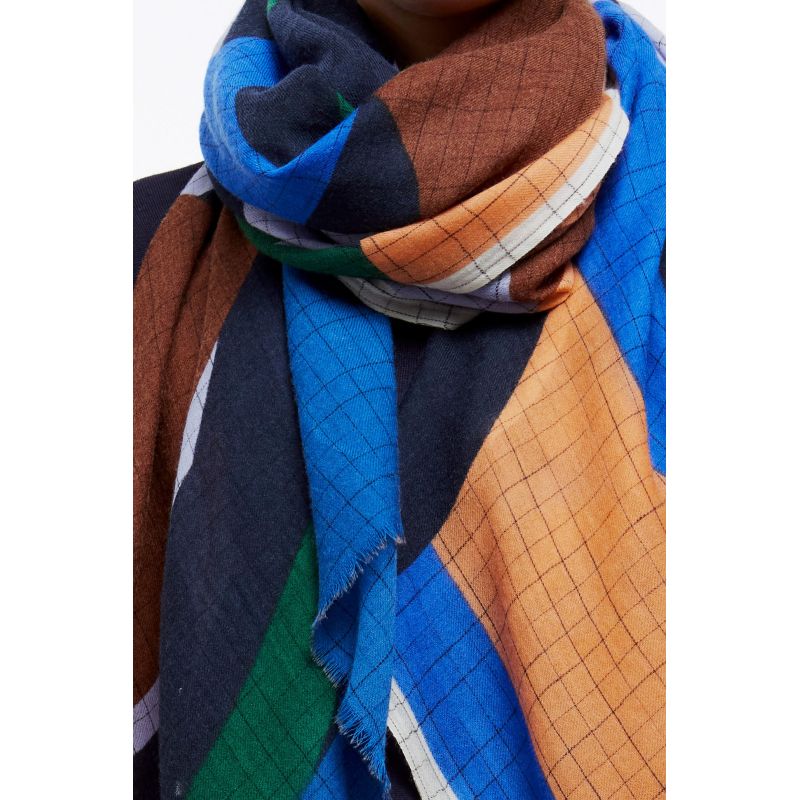 R - FOULARD CHANCE BRUN LOT DE 2