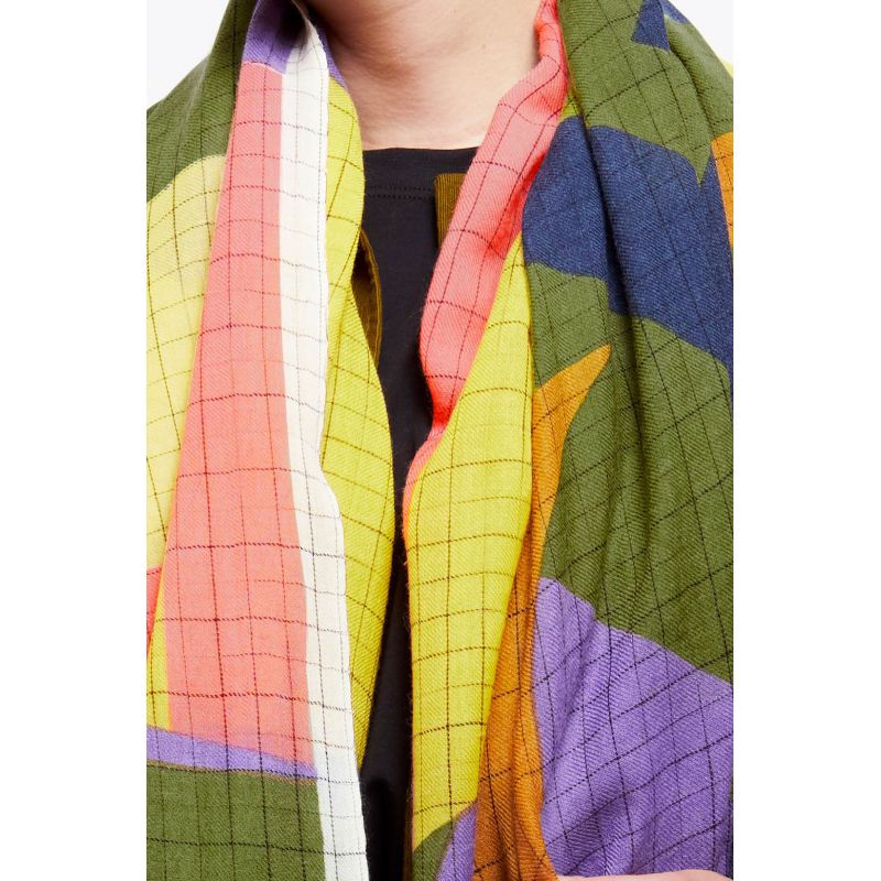R - FOULARD CHANCE FAUVE LOT DE 2