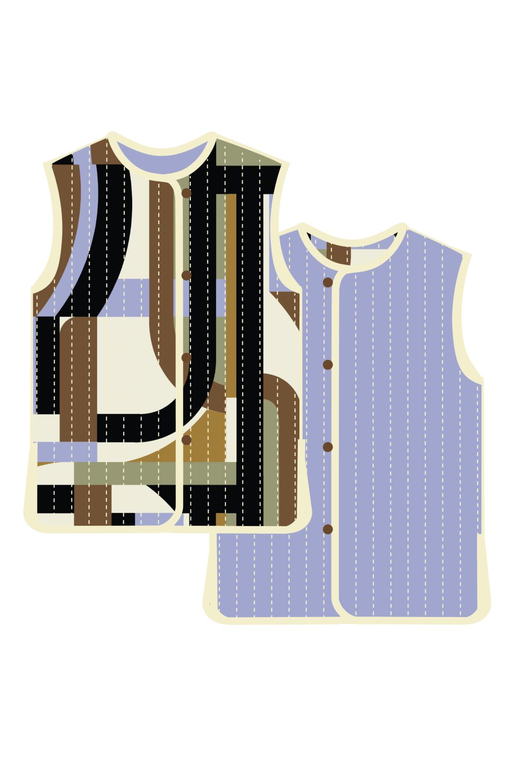 100 - Veste RversibleHugo Supersonic Brun Violet Lot De 2