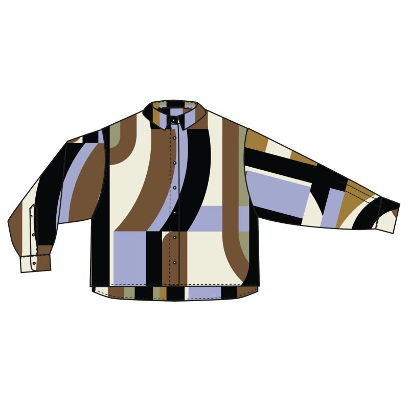 100 - Chemise Rosalie Supersonic Brun Violet Lot De 2