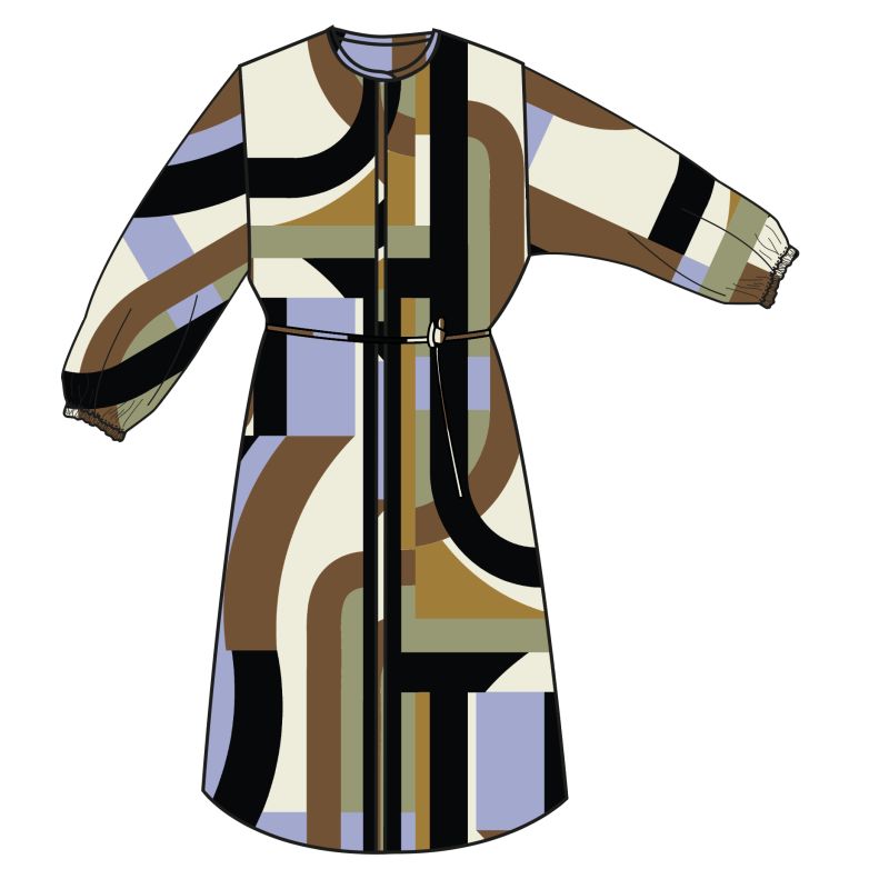 100 - Robe Paradis Supersonic Brun Violet Lot De 2