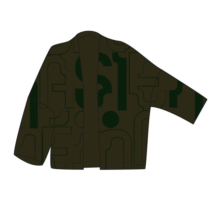 108 - Veste Ada Lyrique Bicolor Kaki Lot De 2