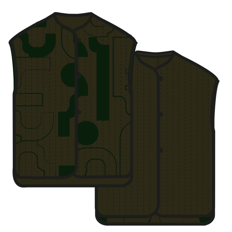 108 - Veste Pablo Lyrique Bicolor Kaki Lot De 2