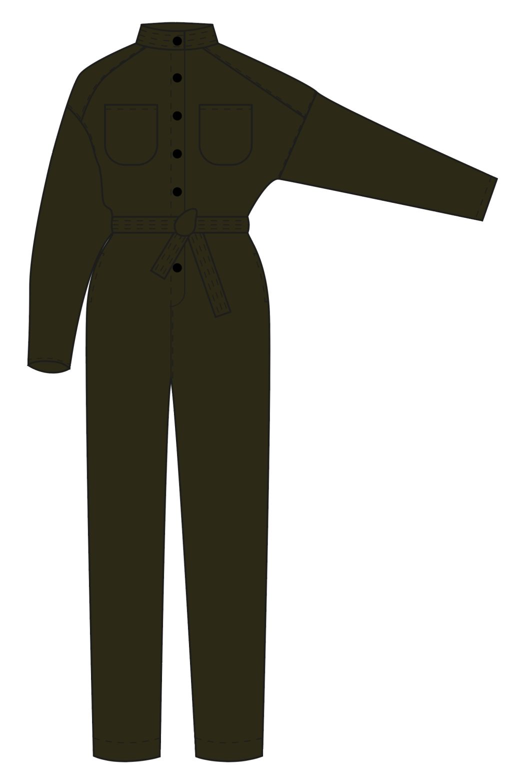 108 - Combinaison Monica Lyrique Kaki Lot De 2