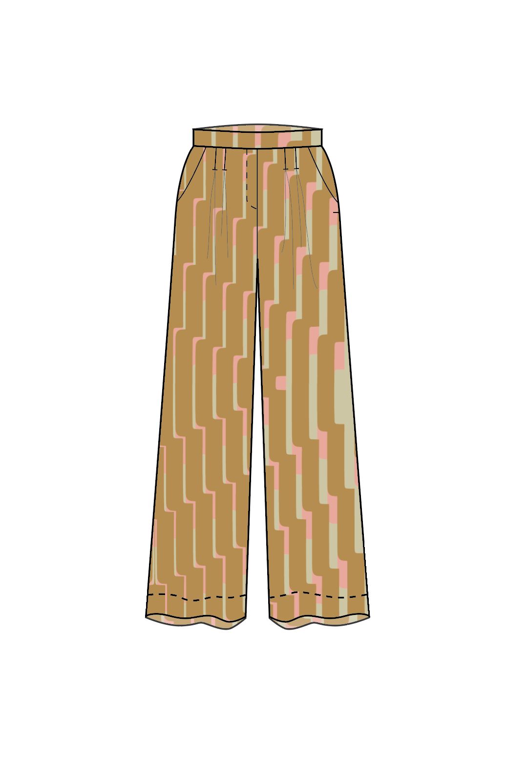 110 - Pantalon Penelope Celeste Ambre Lot De 2